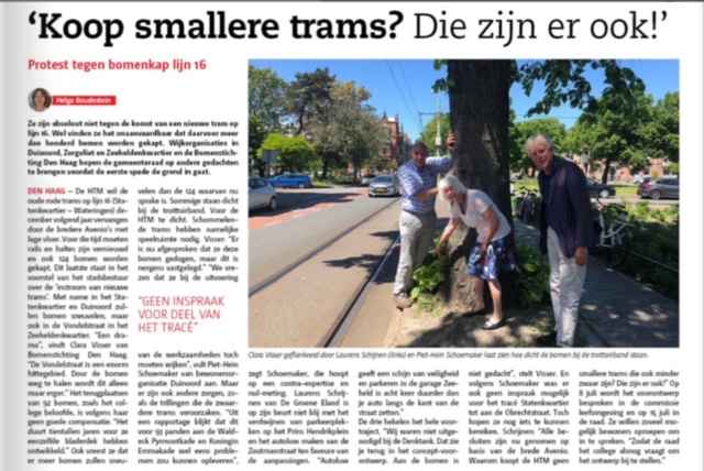 Koop smallere trams die zijn er ook!